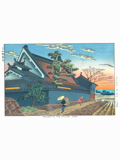 Crepúsculo en Nara - Takeji Asano (1900 - 1999) // [36,5 x 24 cm]