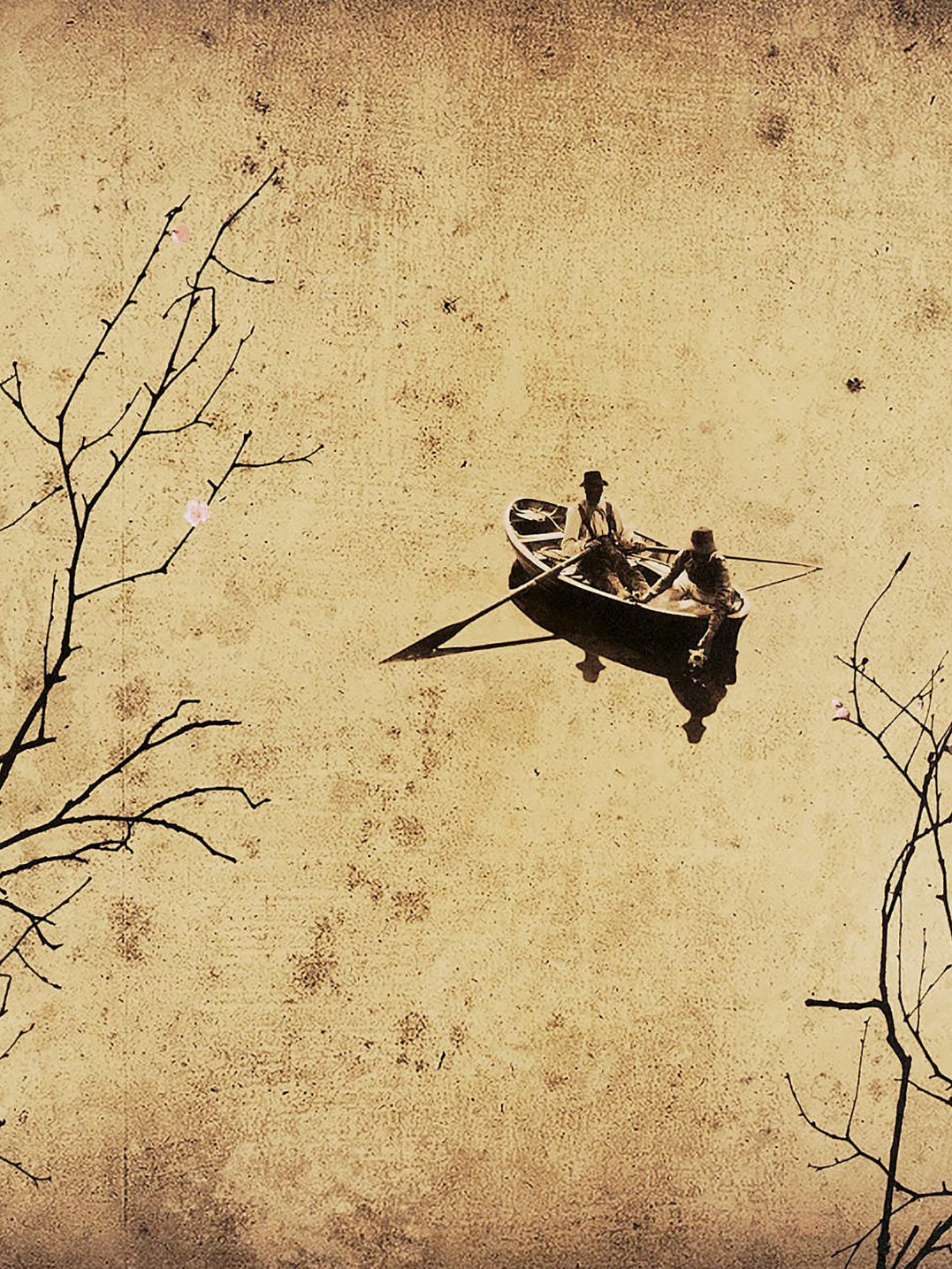 Couple sur le lac (2025) - Enrique González [69 x 95,5 cm]