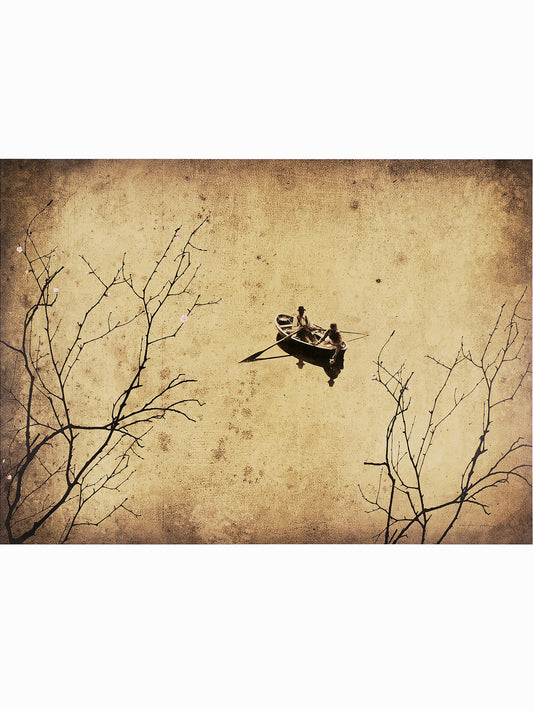 Couple sur le lac (2025) - Enrique González [69 x 95,5 cm]