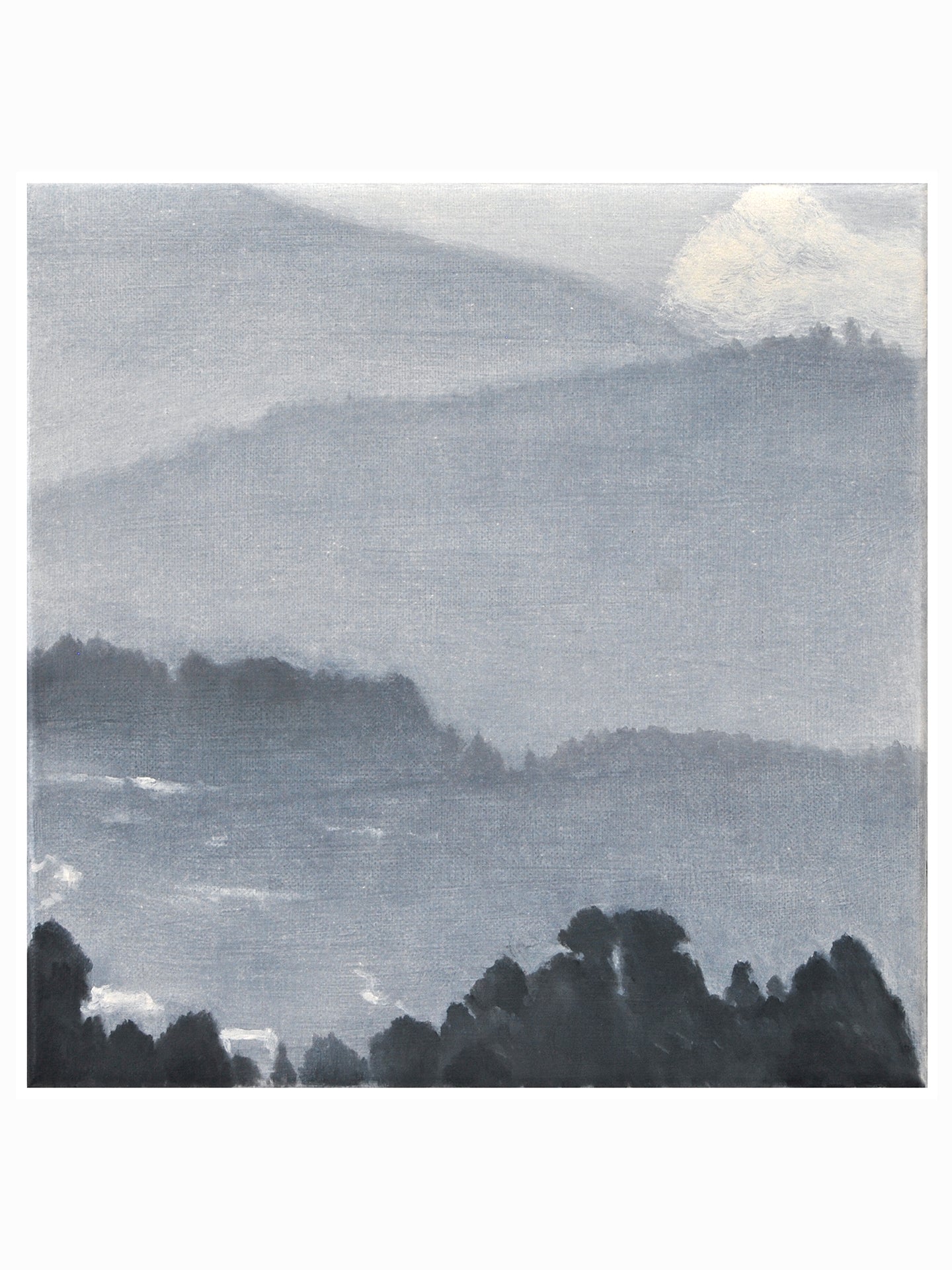 La ría. Haiku III (2025) - Manuel Luca de Tena [30x30 cm]