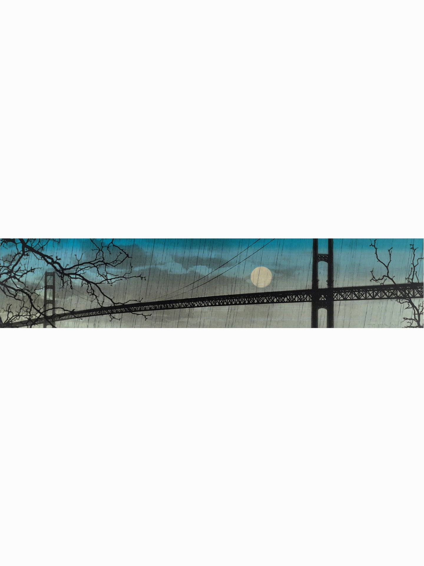 Makinac bridge (2025) - Enrique González [21,5 x 99,5 cm]