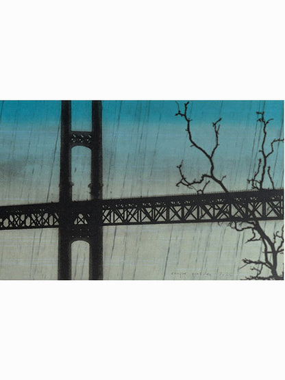 Makinac bridge (2025) - Enrique González [21,5 x 99,5 cm]