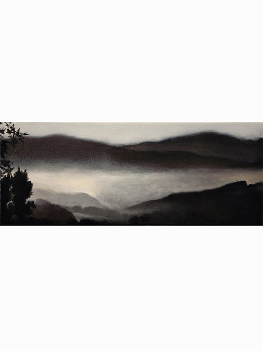 Neblina en el río Arno (2021) - Manuel Luca de Tena [20x55 cm]