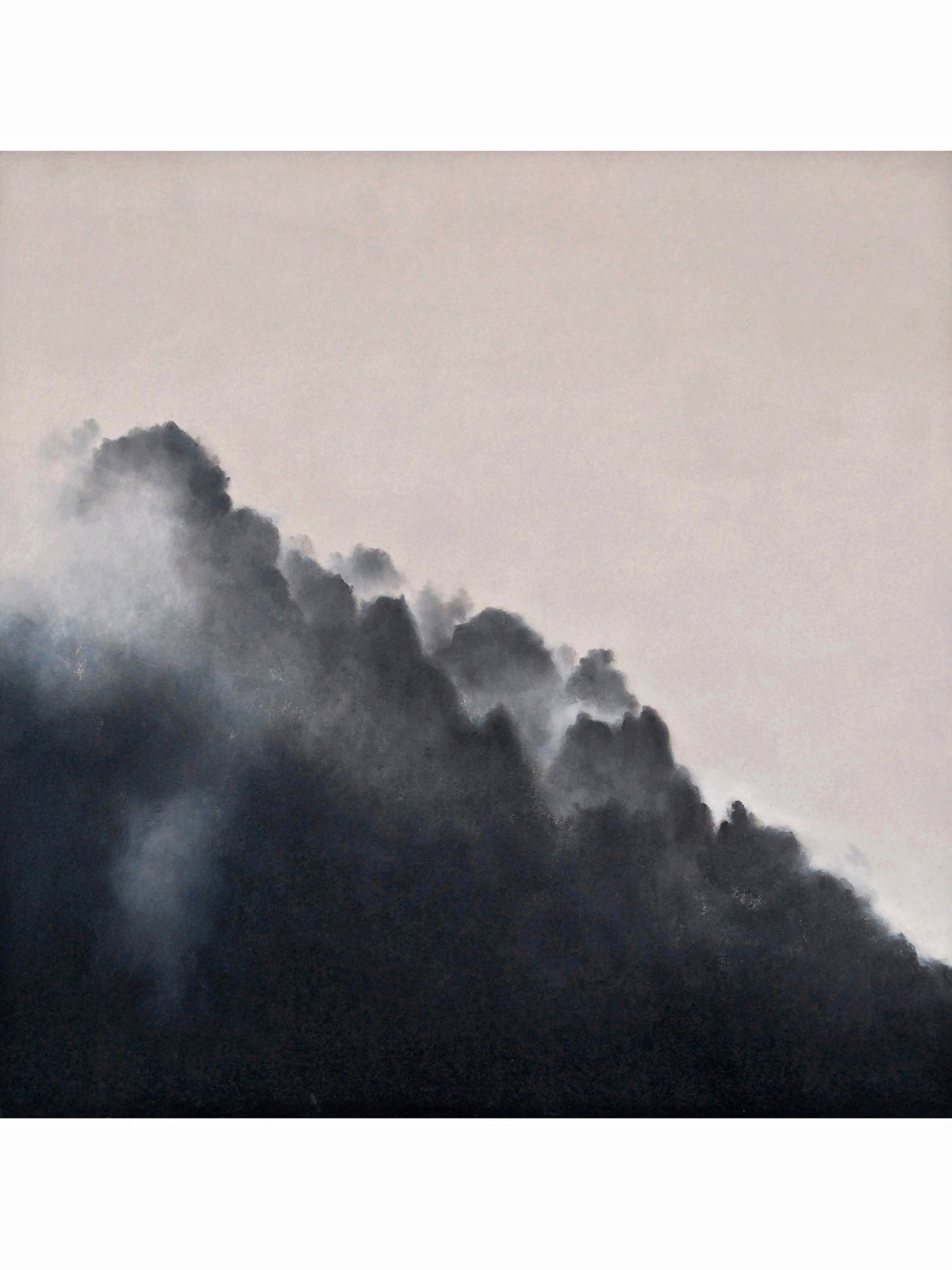 Niebla en la cima II (2020) - Manuel Luca de Tena [53x53 cm]