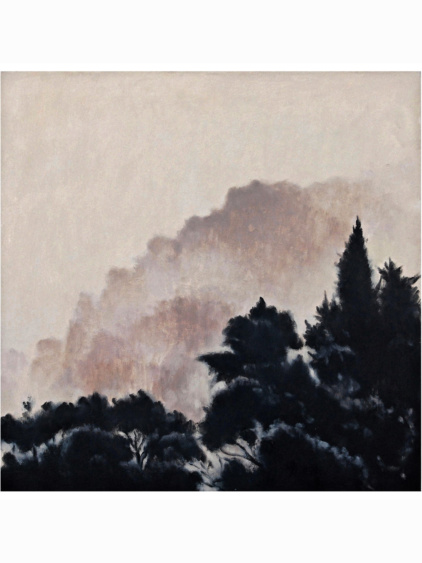 Niebla en la cima I (2020) - Manuel Luca de Tena [53x53 cm]