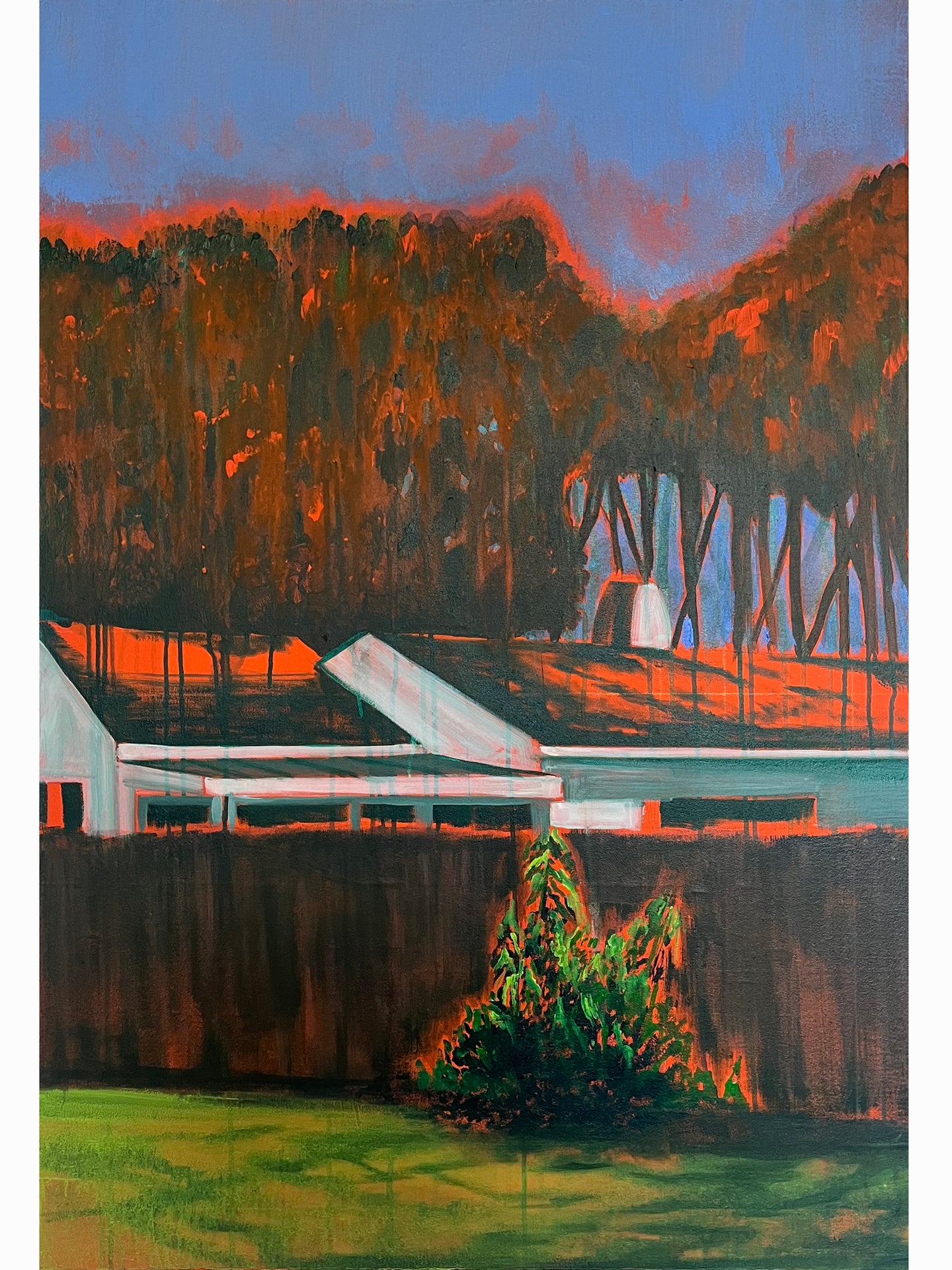 Parc de la Grange á l'aube (2024) - Nattosito [70 x 100 cm]