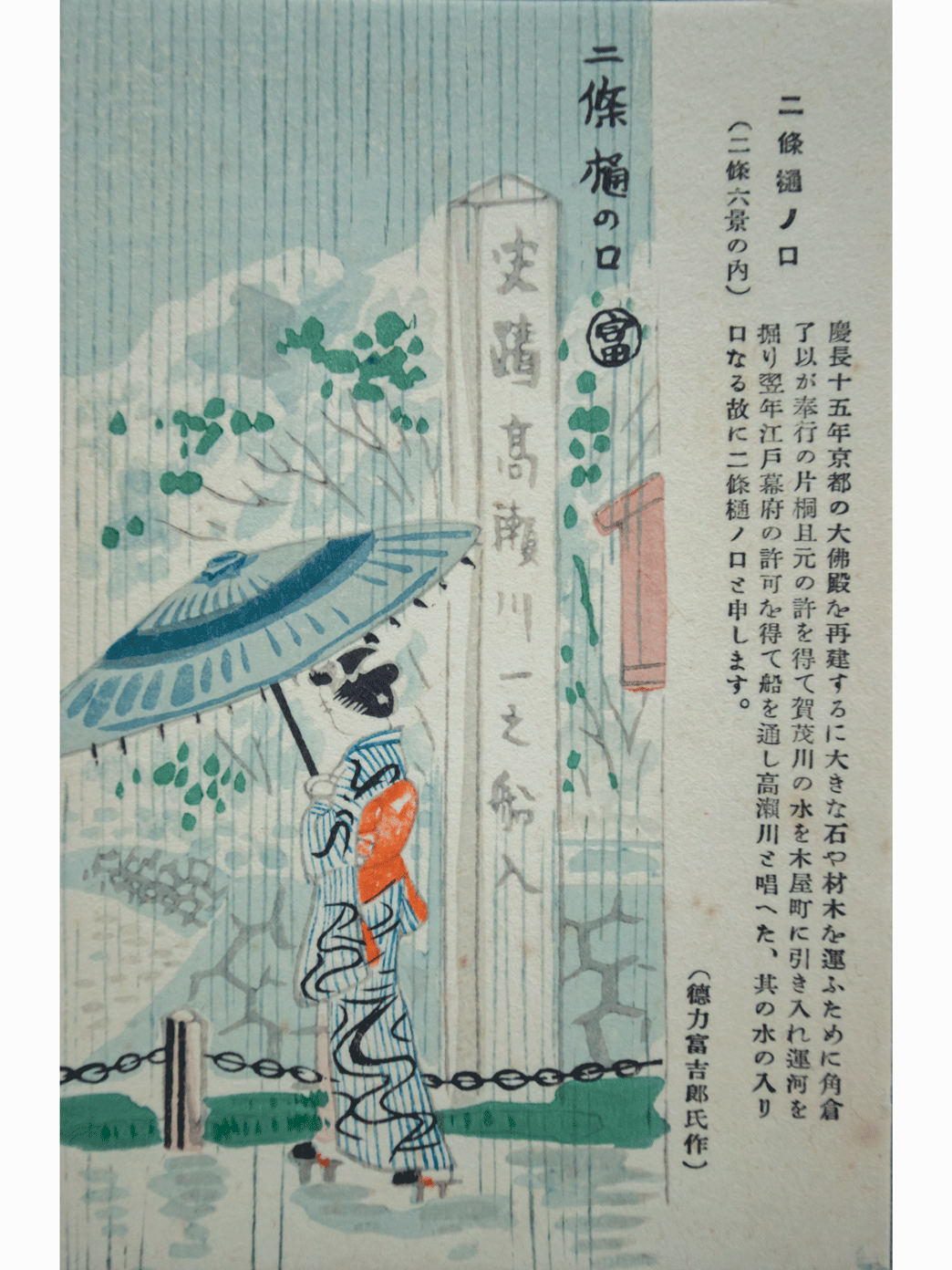 Vista de Nijo - Tomikichiro Tokuriki (1902-1999) [14x9] (REPRODUCCIÓN)