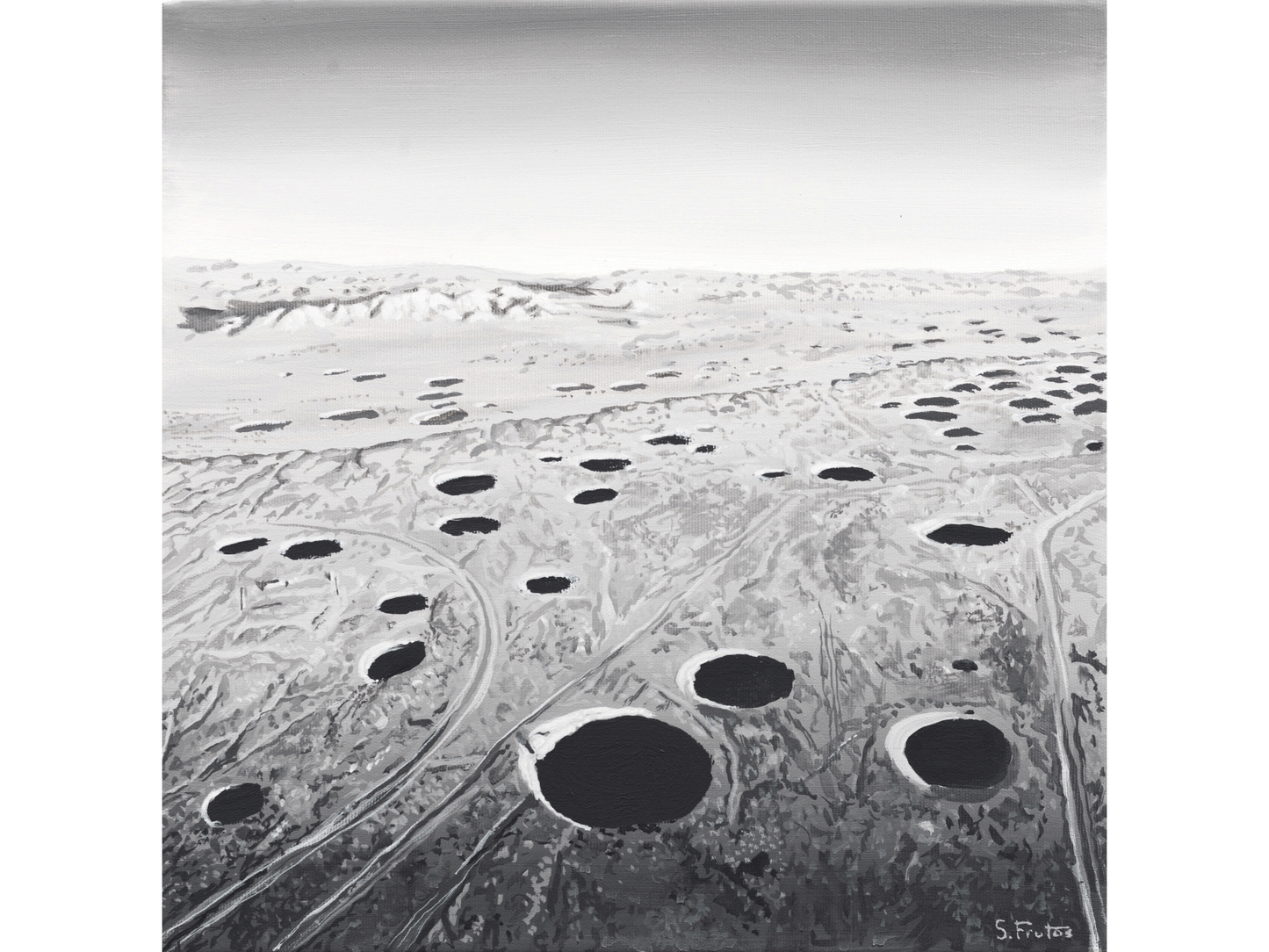 Yucca Flat I (2026) - Sergio Frutos [40x40x2cm]